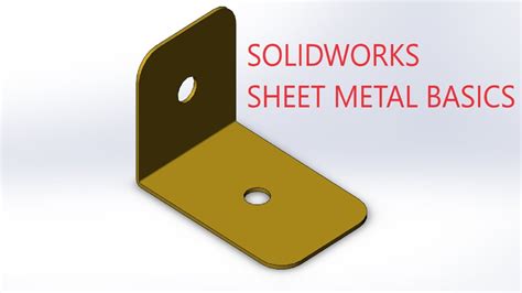 sheet metal option in solidworks|solidworks sheet metal basics.